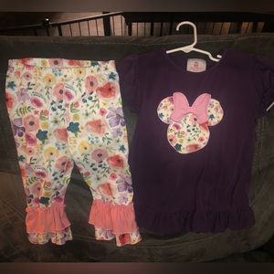 Minnie floral outfit (SOLD)